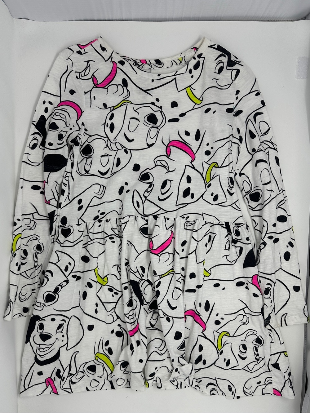 2 Disney Girls 101 Dalmatians Pink and White 100% cotton dresses - size 10 - Picture 2 of 10